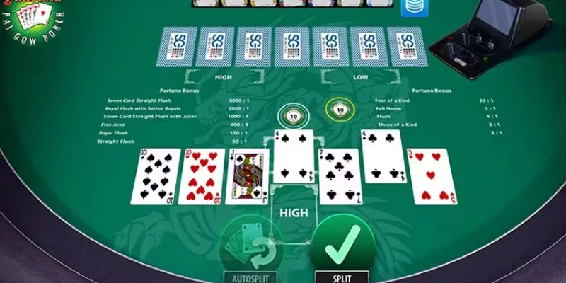 Luật chơi Pai Gow Poker đơn giản
