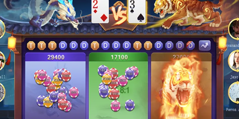 Những loại cược và mức thưởng trong trò chơi Dragon Tiger