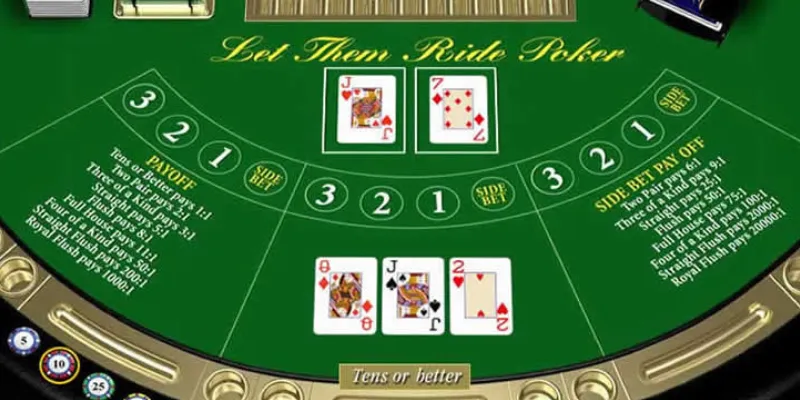 Bí quyết và phương pháp giúp bạn thắng Let It Ride