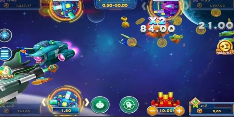 Bắn Cá Vũ Trụ tại 789Bet - Chinh phục dải ngân hà và săn thưởng 3 Tìm hiểu về hệ thống vũ khí trong Bắn Cá Vũ Trụ 789Bet