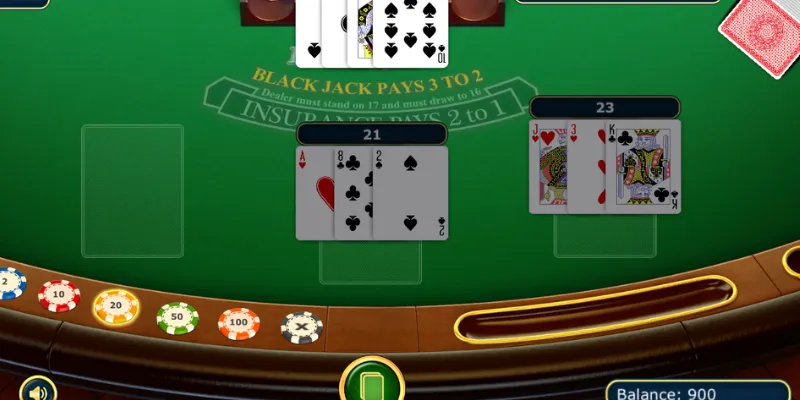 Cá cược Blackjack - Luật chơi và các chiến thuật quan trọng 3 Cách chơi Blackjack theo luật cơ bản