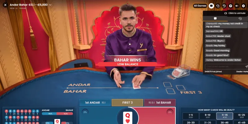 Cách chơi Andar Bahar 789Bet – Mẹo đặt cược hiệu quả nhất 2 Nắm vững toàn bộ luật chơi Andar Bahar