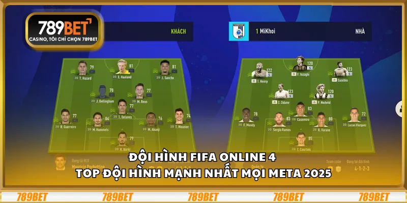 Đội hình FIFA Online 4 - Top đội hình mạnh nhất mọi meta 2025